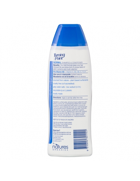 转角2合1洗发水和护发素，适合中性发质400ml