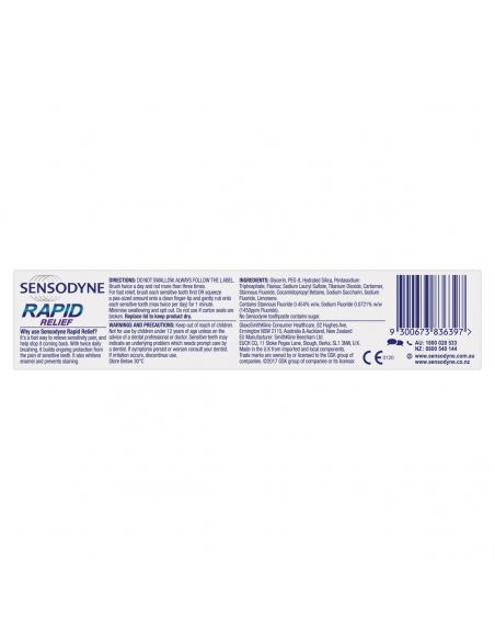 Sensodyne Rapid Relief Zahnpasta 100 g x 12