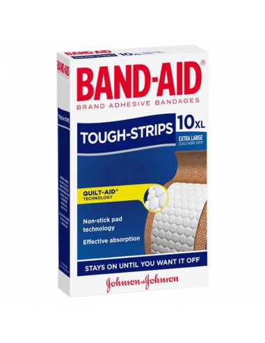 Bandaid Extra Large Touch Strips Bandaid 10 Pack x 1