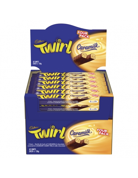 Barretta da latte Cadbury Twirl Cara 58g x 42