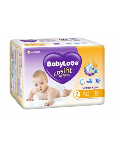 Babylove Cosifit Baby Luiers 24-pack x 4