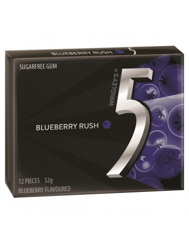Wrigley 5gum Blueberry 12 stuk 32 g x 10