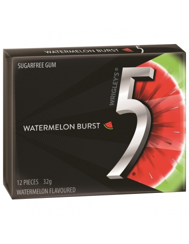 Wrigley 5 gum watermeloen 12 stuk 32 g x 10