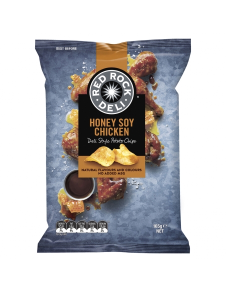 Red Rock Chip Honey Soy Poulet 165g
