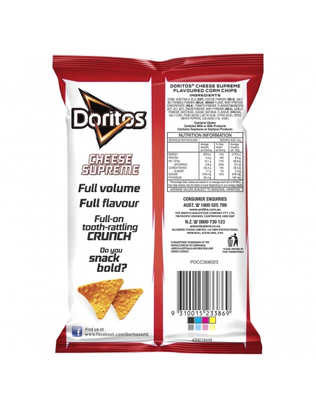 Doritos Cheese Supreme 45g x 18