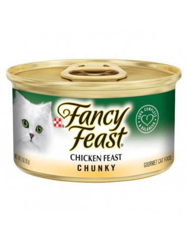 Purina Fancy Feast Chunky Chicken Cat Food 85 gram x 24