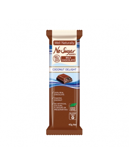 Well Naturally Délice de noix de coco 45g x 16