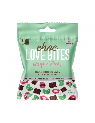 Slim Secrets Love Bites Dark Chocolate Mint 35 g x 12