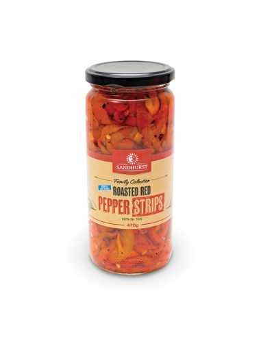 Sandhurst Roasted Rep Pepper Strips 470g x 1