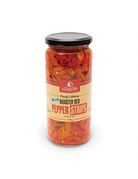Sandhurst Roasted Rep Pepper Strips 470g x 1
