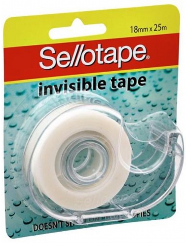 Sellotape Invisible Tape Dispenser x 8