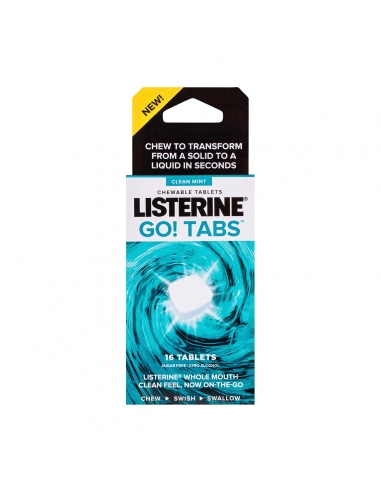 Listerine Go Tabs 16 w opakowaniu