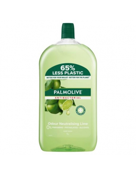 Palmolive antibacteriële limoen vloeibare zeep navulling 1l x 3