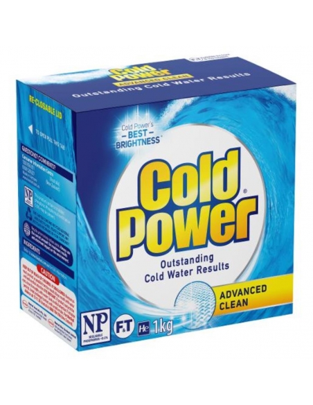 Cold Power Polvo de lavandería limpia avanzado 1kg x 12
