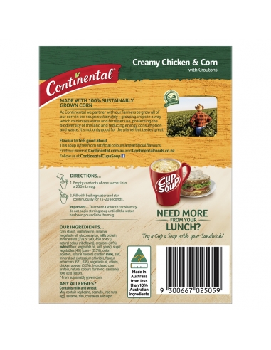Poulet au maïs crémeux Continental Crouton 60g
