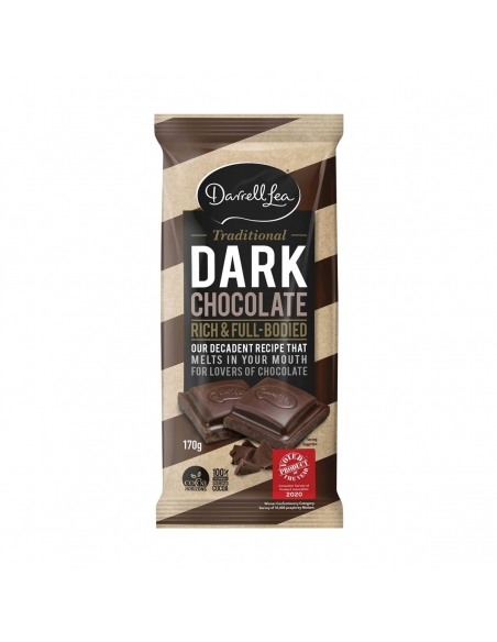 Darrell Lea dunkler Schokoladenblock 170g x 17