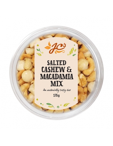 Jc's Macadamia & Salted Cashews 175g x 12