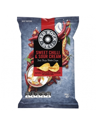 Red Rock Chip Słodkie chili i śmietana 90 g x 12