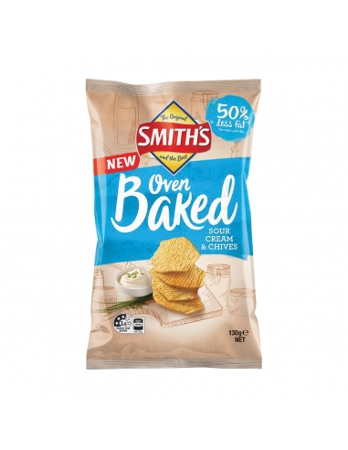Smiths Oven Baked Sour Cream & Chives 130g x 1