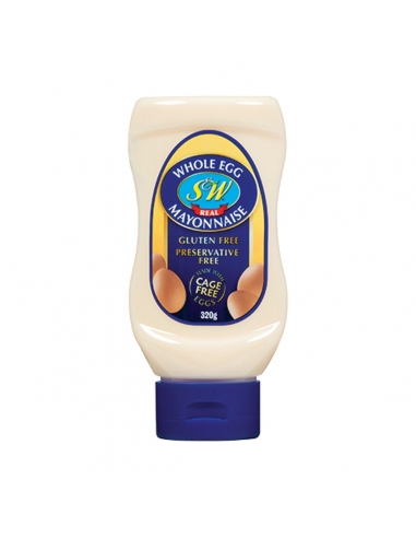 S & W Mayonnaise 320g Squeeze x 1