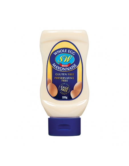 S & W Mayonnaise 320g Squeeze x 1
