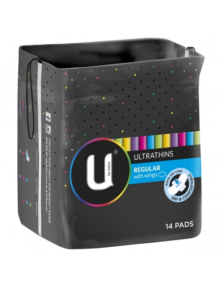 Kotex Ultra Thin Regular Pads With Wings 14 S x 1