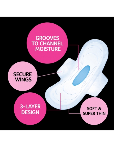 Kotex Ultra Pads Super con ali 12's