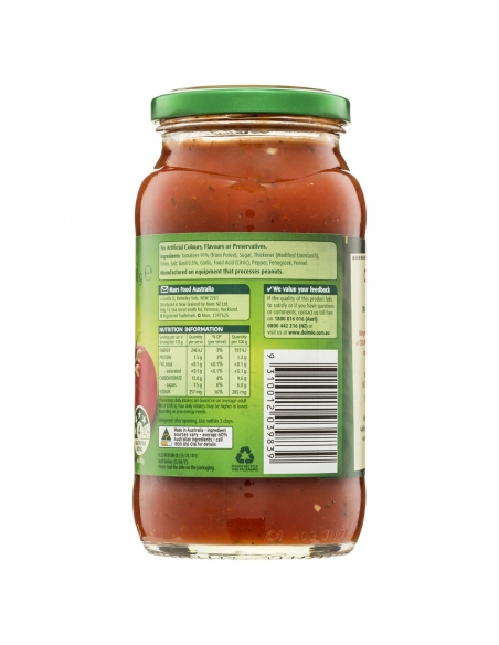 Dolmio Tradycyjny Pomidorowo-Bazylia 500g