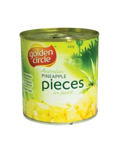 Pezzi di ananas non zuccherati Golden Circle 440g