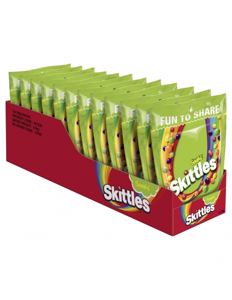 火星 Skittles Sours 190g x 12