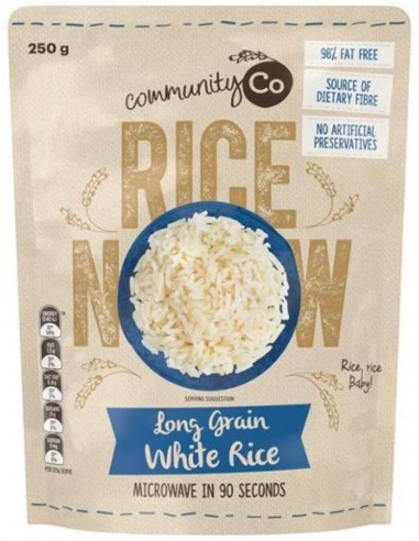 Community Co langkorrelige rijst voor in de magnetron 250gm x 6