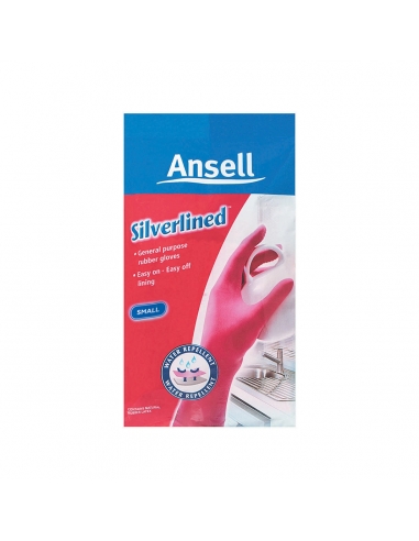 Ansell Rubber Gloves Small x 1