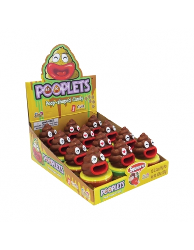 Caramelle a forma di cacca Popplets 15g x 12