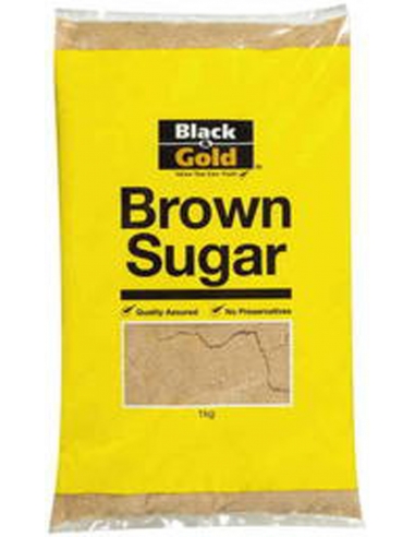 Azúcar marrón negro y dorado 1kg