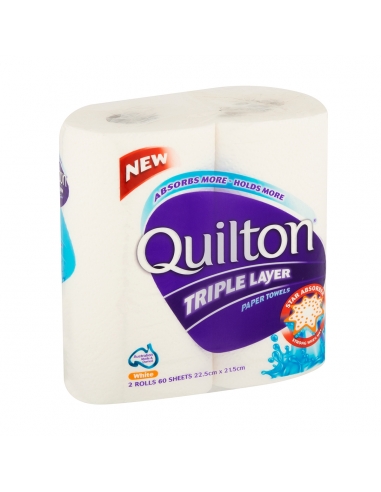 Quilton Tovagliolo di carta bianco 2 Pack
