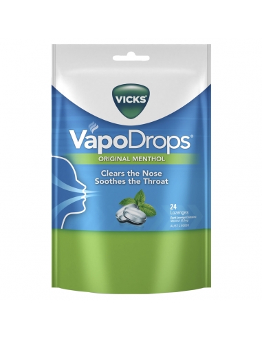 Vicks Vapodrops Original 24 Pack x 4