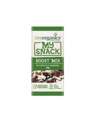 My Organics My Snack Boost Mix con albicocche e mirtilli 30g x 20