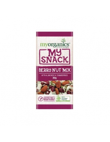 My Organics My Snacks Berry Nut Mix con mandorle e mirtilli da mirtilli 30g x 20