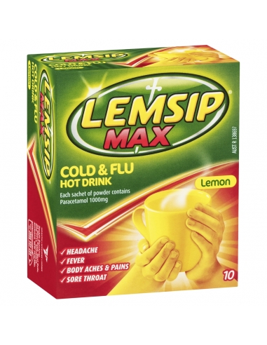 Lemsip Max Cold and Flu Sachets 10's x 1