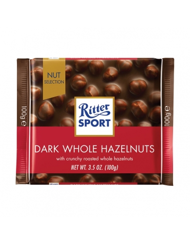 Ritter Sport Oscuro entero Avellana 100 g x 10