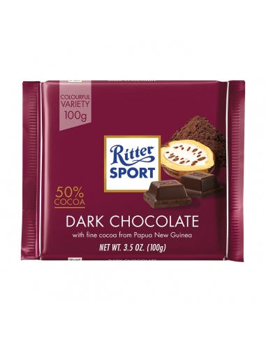 Ritter Sport Chocolate Negro 100g x 12