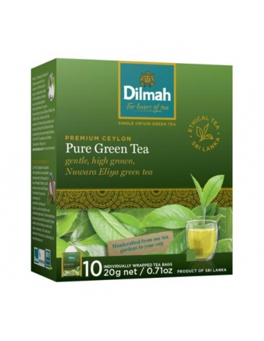 Dilmah Green Ceylan Teabags Teabags 10 Pack