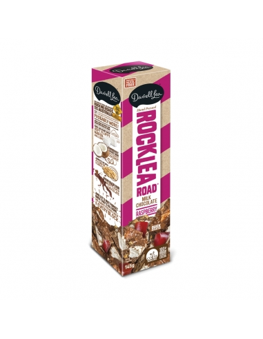 Darrell Lea Lea Rocklea Cioccolato al latte Raspberry 145g x 8