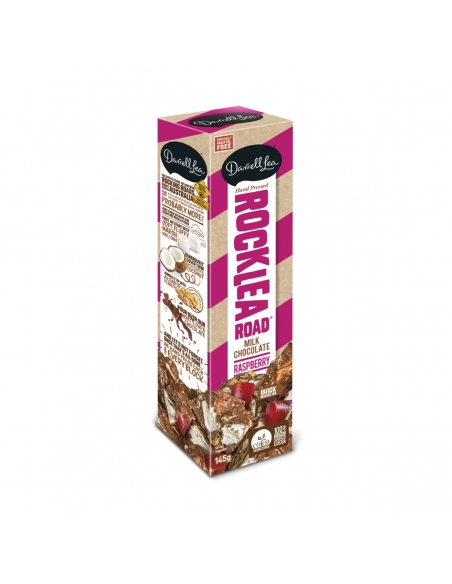 Darrell Lea Rocklea Milk Chocolate Frambuesa 145G x 8