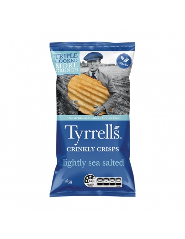 Tyrells Crinkle Lightly Salted 165g x 1