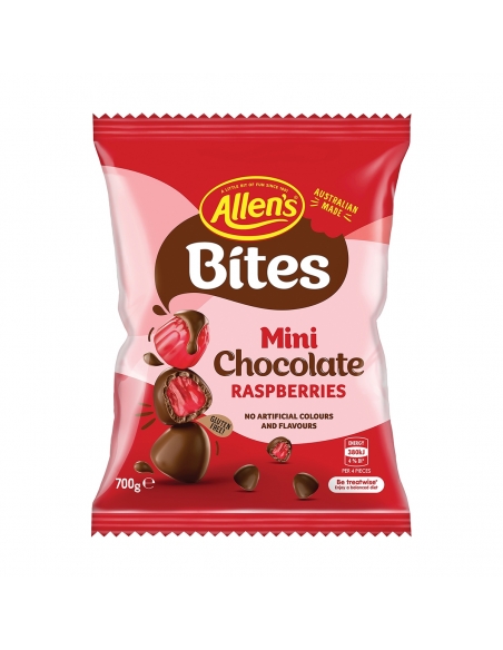 Mini frambuesas de chocolate de Allen muerde 700 g