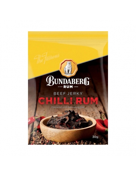 Bundaberg Rum Beef Jerky Chilli Rum 30G x 10
