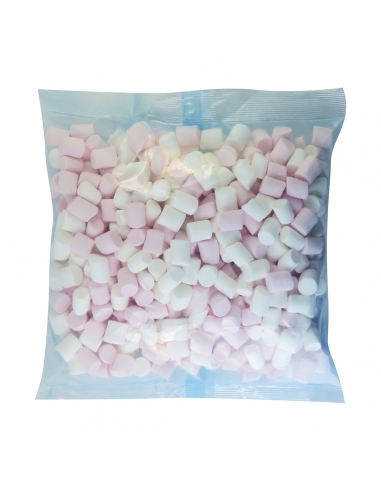 Mini różowe i białe marshmallows 200g x 20