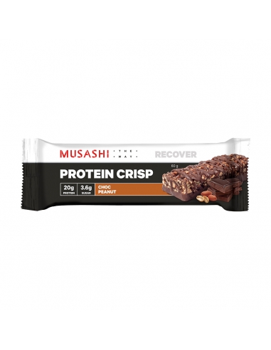 Musashi Protein Crisp Choc Arachut 60G x 12