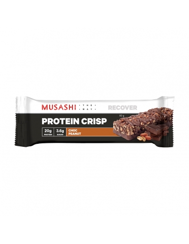 Musashi Protein Crisp Choc Peanut 60G x 12